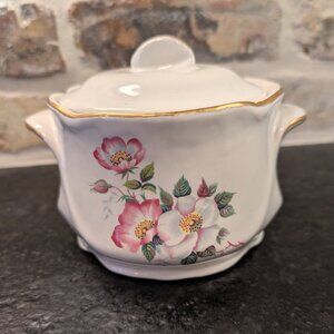 House Of Webster Briar Rose Vintage Ceramic Tea Cannister With Lid Floral Design